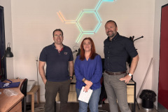 Vangelis Topakas, Christina Ferousi, and Milan  Slavković